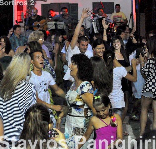 Stavros Panighiri Summer festival in august 2011 on ithaca greece. Holiday on Ithaki greek island summer.