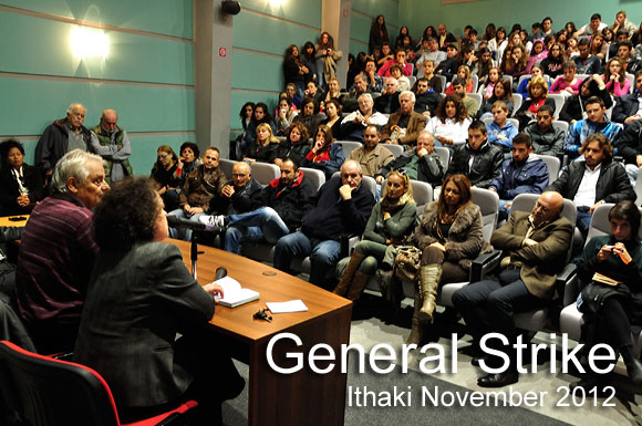 ithaca greece general strike november 2012