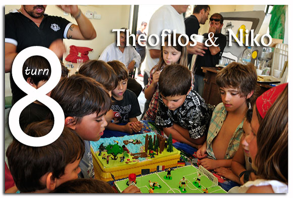 Theofilos and Nikos turn 8. Birthday party on ithaca Greece 2012