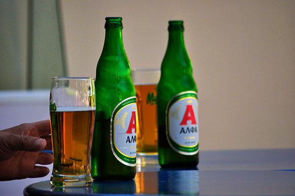 alfa beer on ithaca greece
