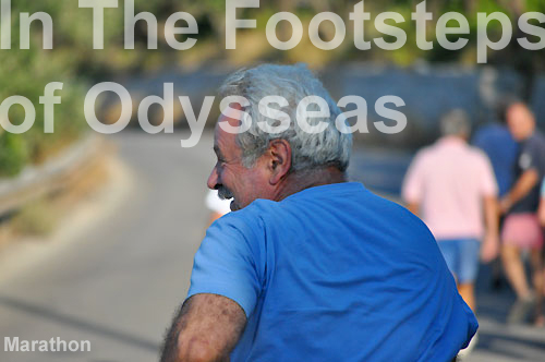 marathon from aetos bay to vathy ithaca greece. run for odysseas.